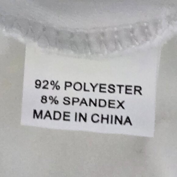 NWOT | White Scoop Neck Long Sleeve Cropped Top Fitted Thumb Hole Sleeves | XLar - Picture 5 of 6